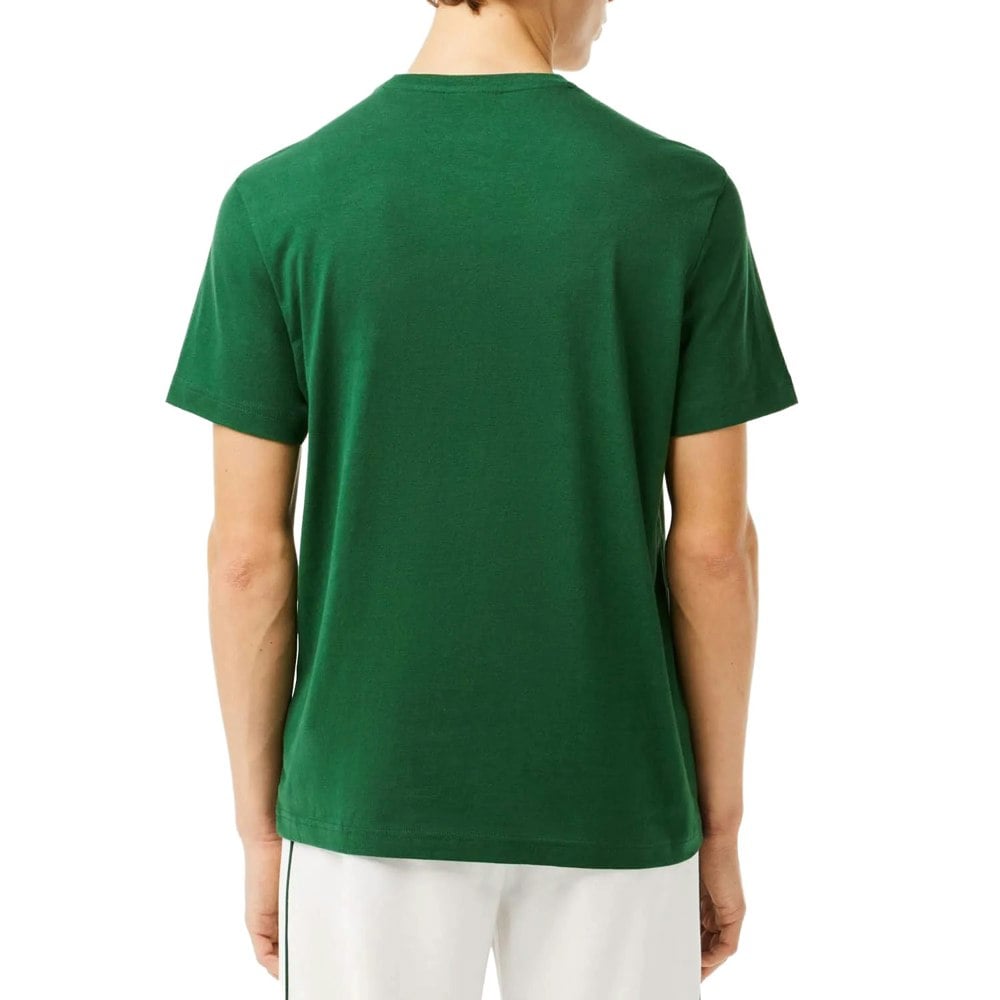 Lacoste Mens Pima Cotton Jersey Crew Neck T-Shirt - Green