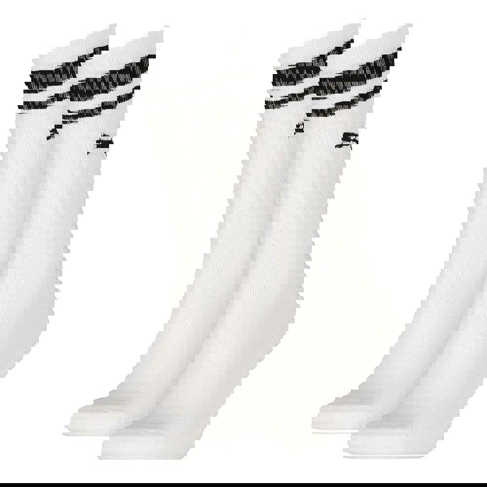 Puma Unisex Adult Heritage Stripe Crew Socks (Pack of 2) - White/Black