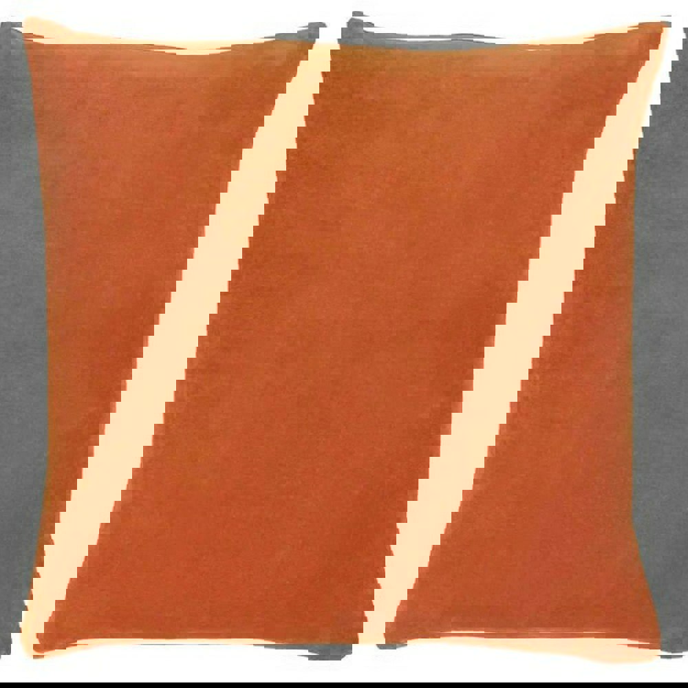 Furn Solo Velvet Square Cushion Cover - Orange
