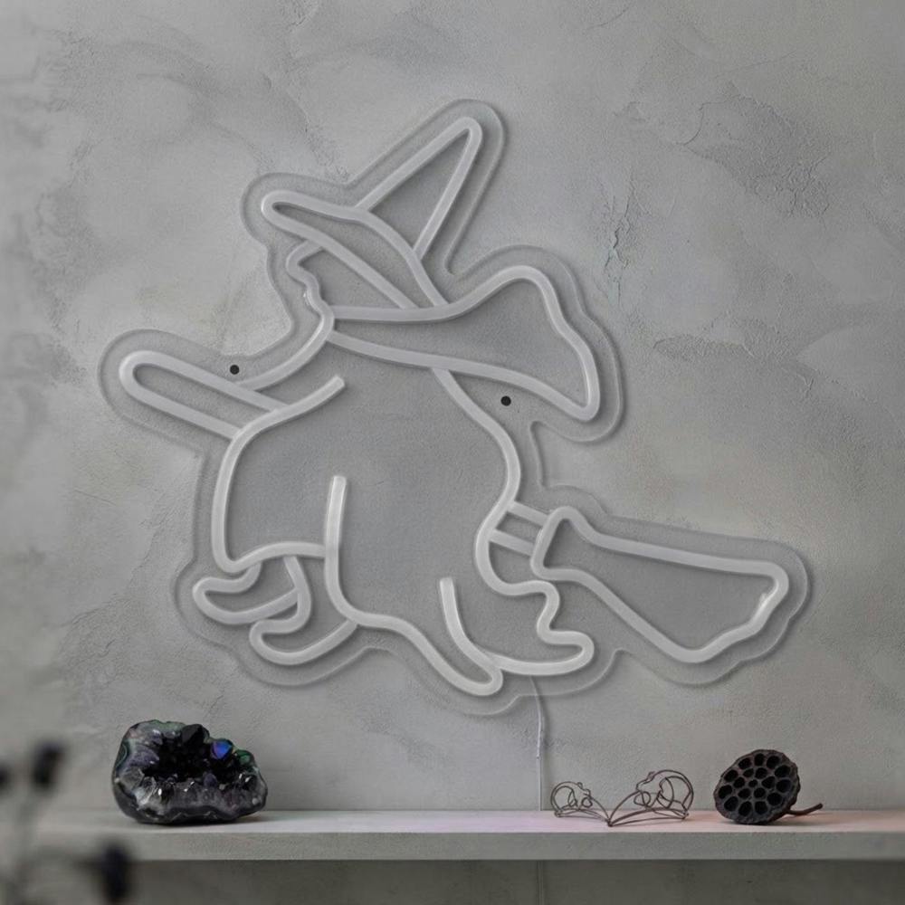Garden Greatness Witch Shaped Halloween LED Wall Light