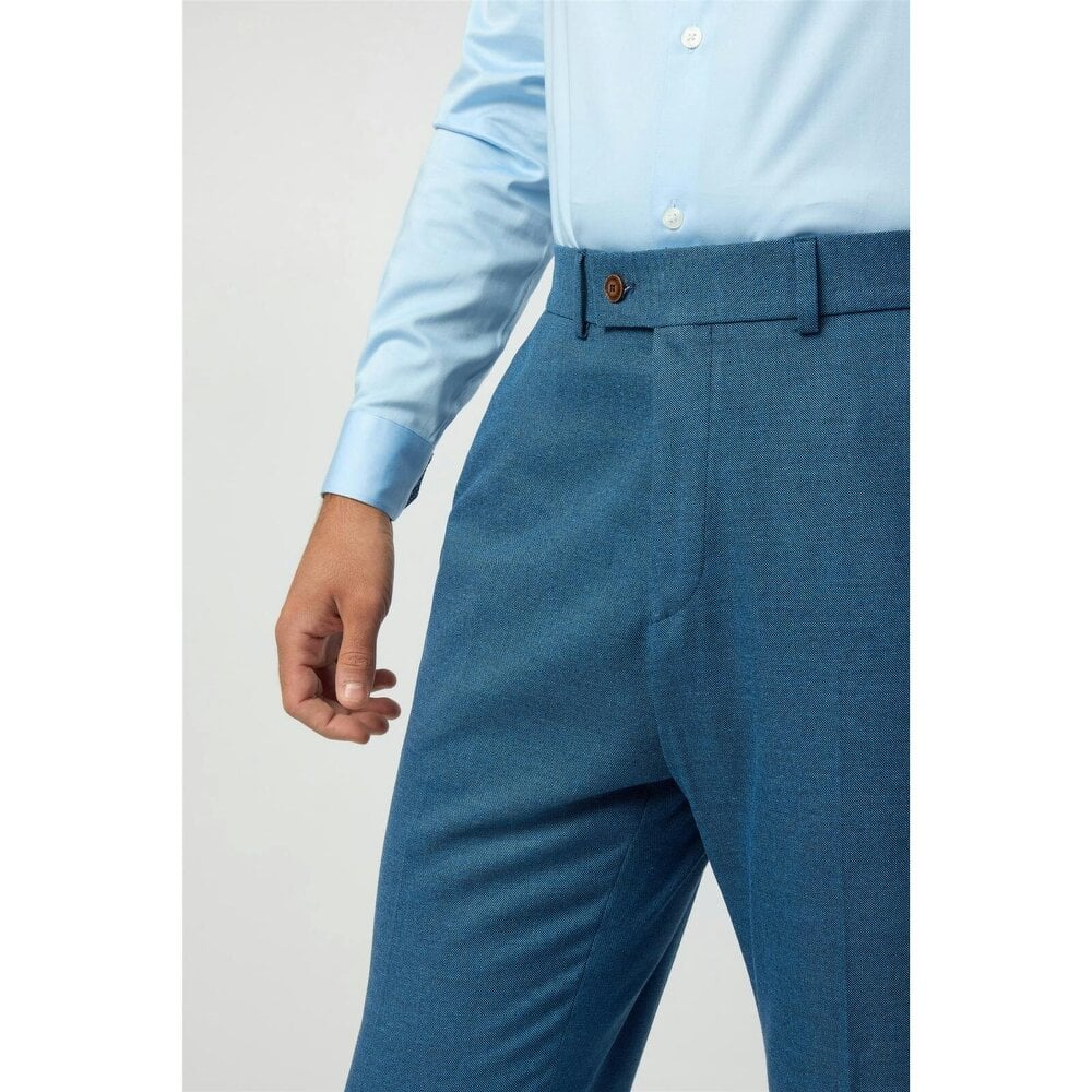 Antique Rogue Regular Fit Blake Blue Texture Trouser