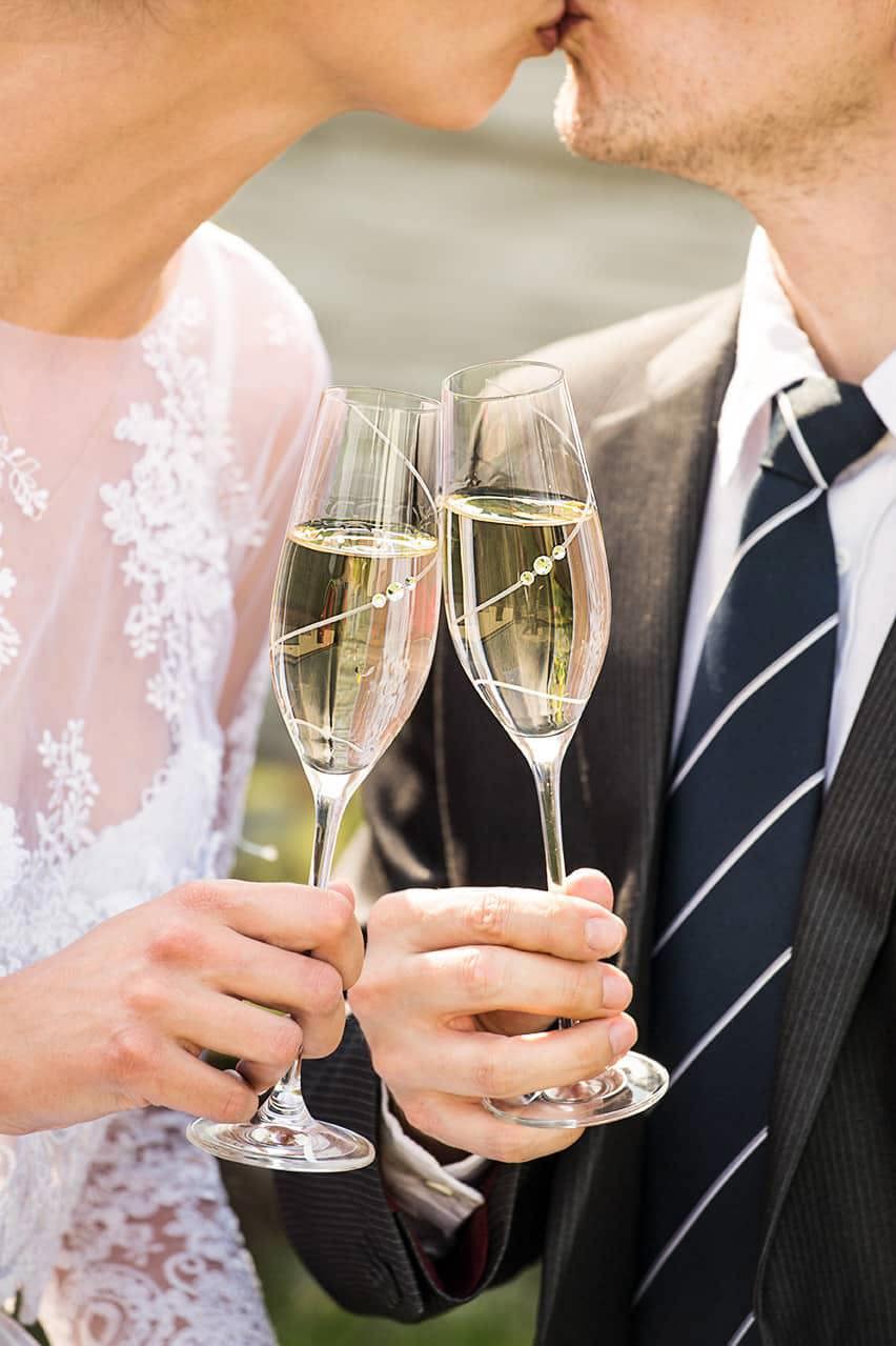 Silhouette Champagne Flutes - Set of 2