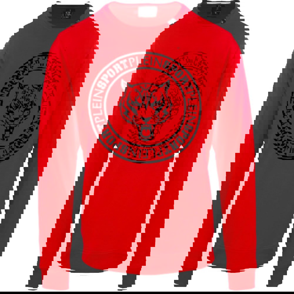 Plein Sport Large Circle Logo Red Jumper S