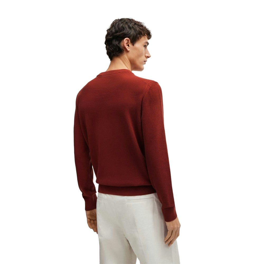 Boss Mens Ecaio-P Crew Neck Sweatshirt - Brown