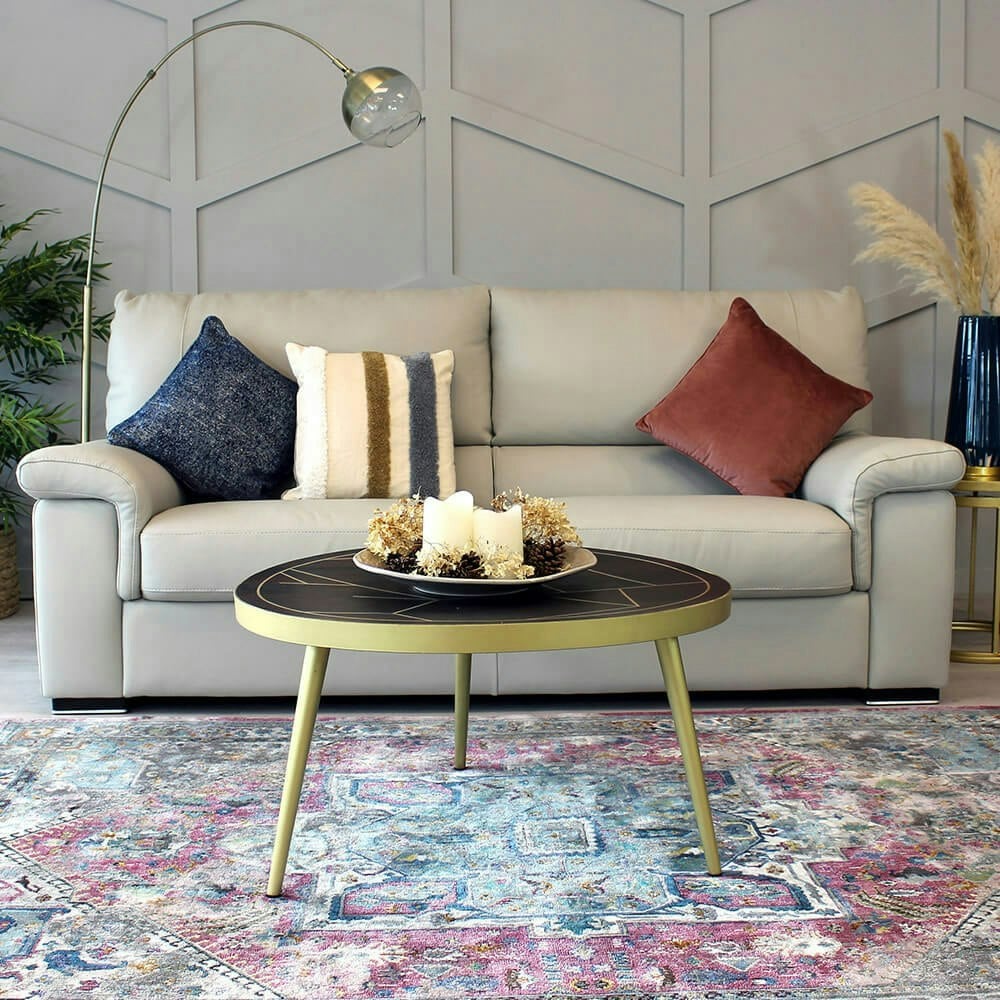 IH Design Round Coffee Table Bishop Dark Mango
