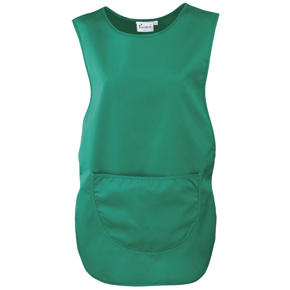 Premier Ladies/Womens Pocket Tabard / Workwear (Pack of 2) - Emerald - Emerald
