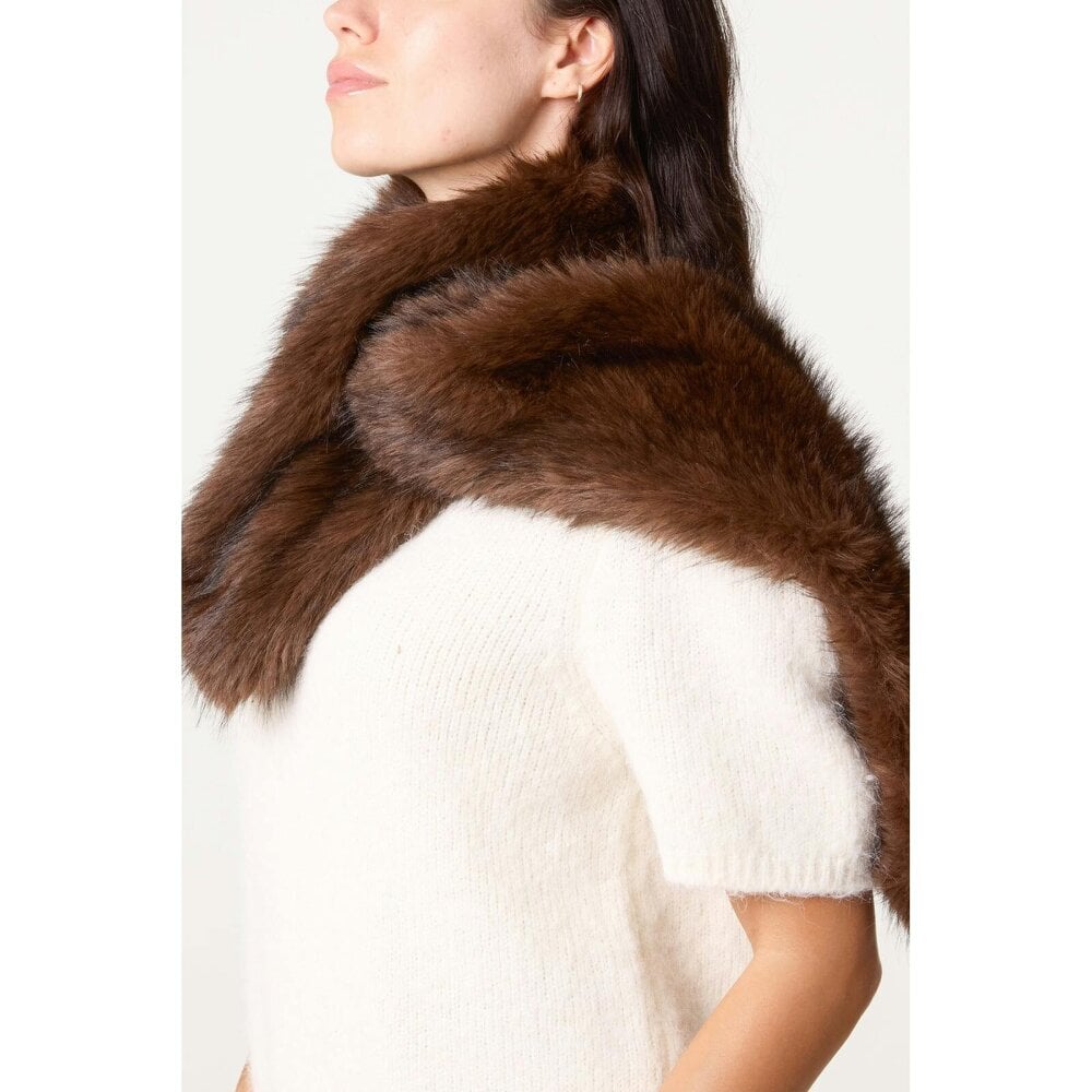 Blue Vanilla Faux Fur Scarf