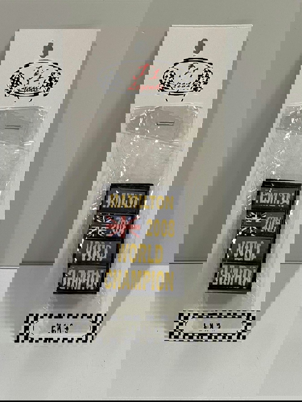 lewis hamilton world champion 2008 f1 board signage 1:43 cartrix ha143
