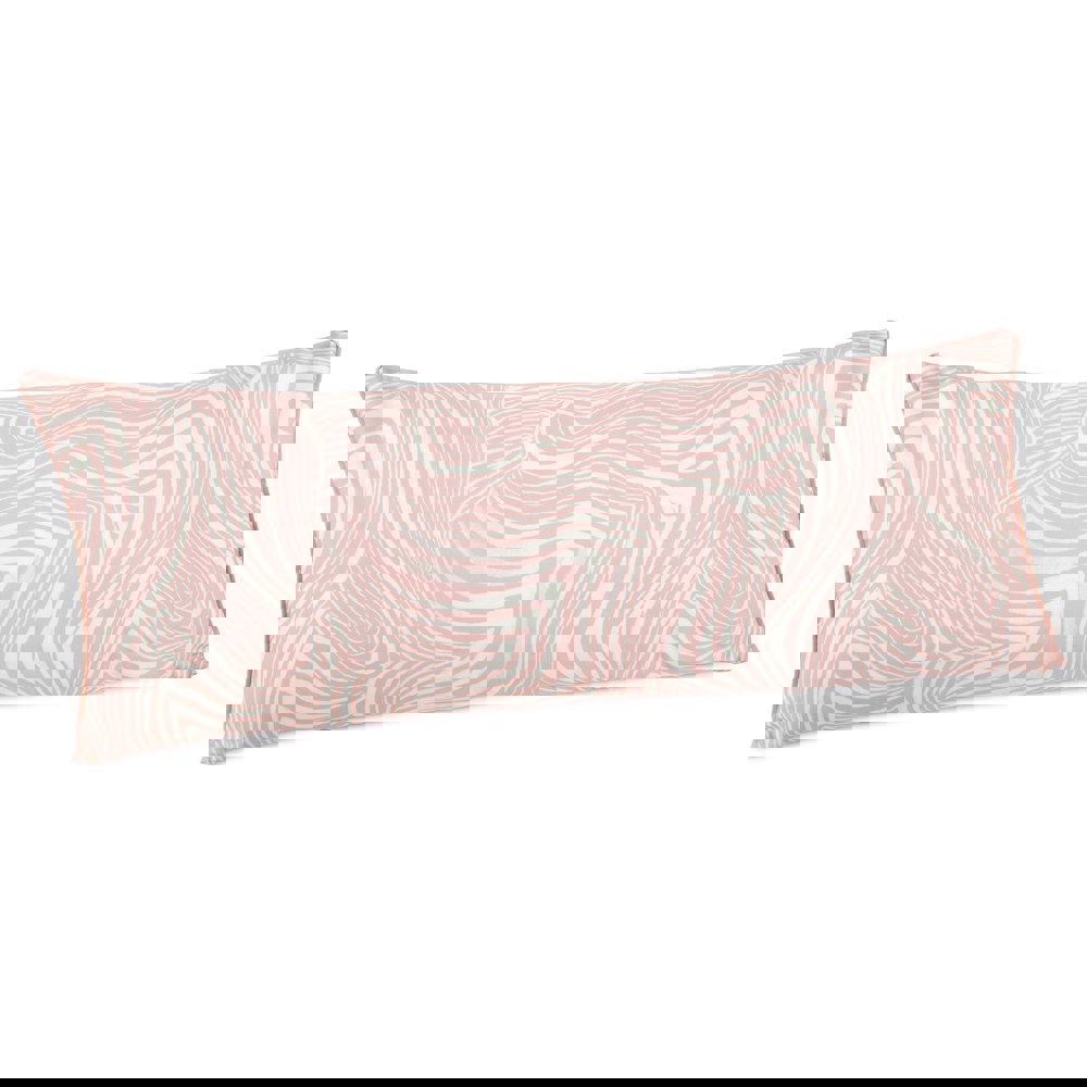 Novogratz Zebra Marble Pink Body Pillow