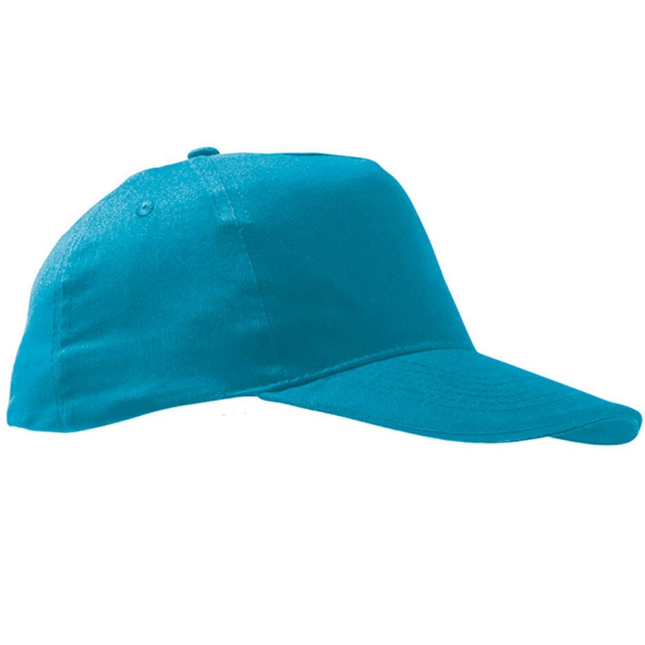 SOLS Kids Unisex Sunny Baseball Cap - Aqua - ONE - Aqua - 100% Cotton