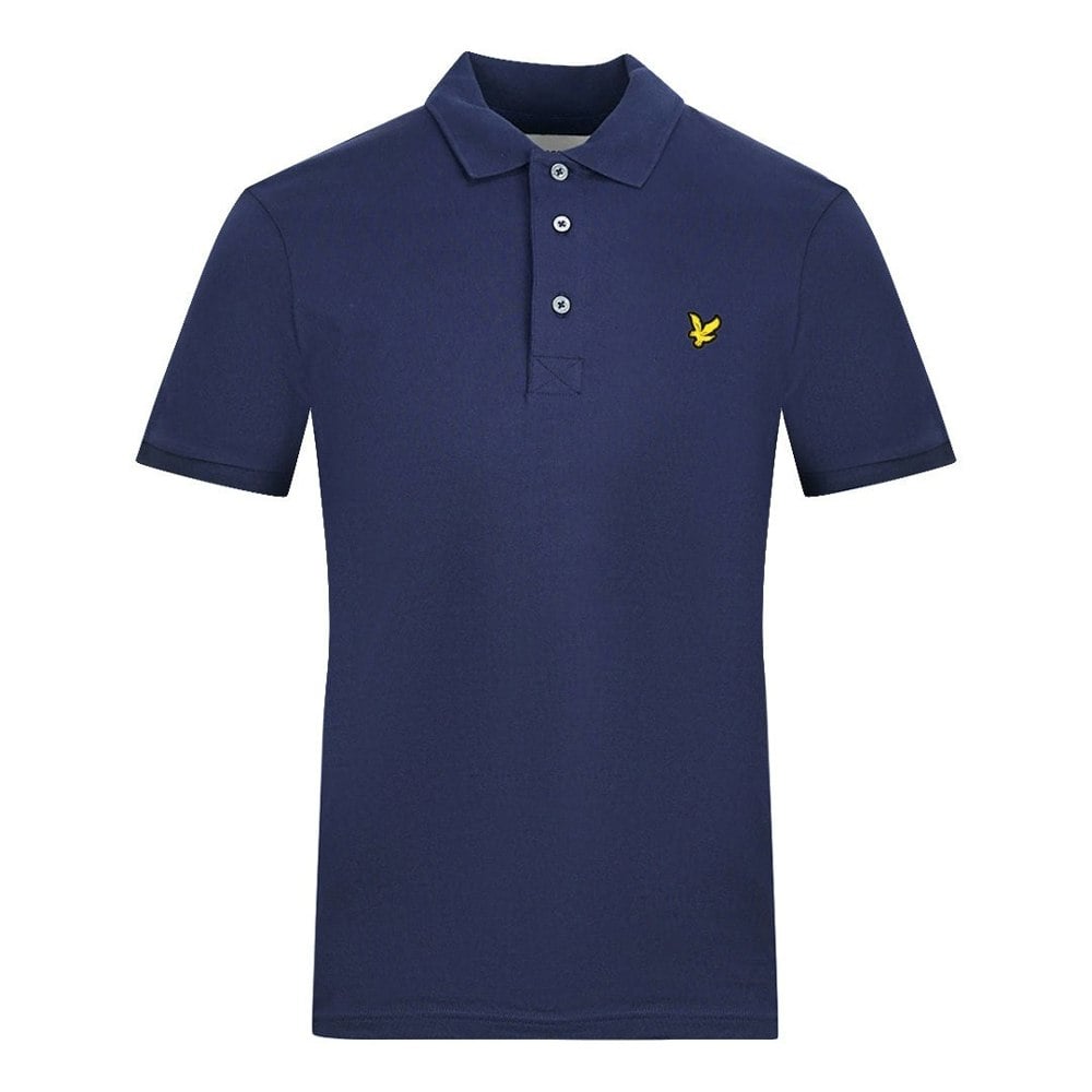 Lyle & Scott Plain Polo Shirt - Navy Blue