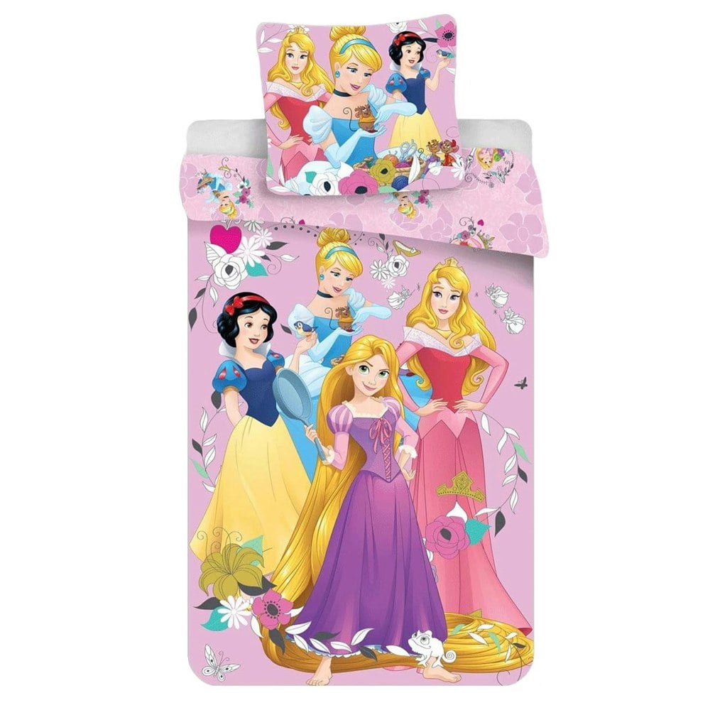 Disney Princess Duvet Cover Set - Pink/Multicoloured