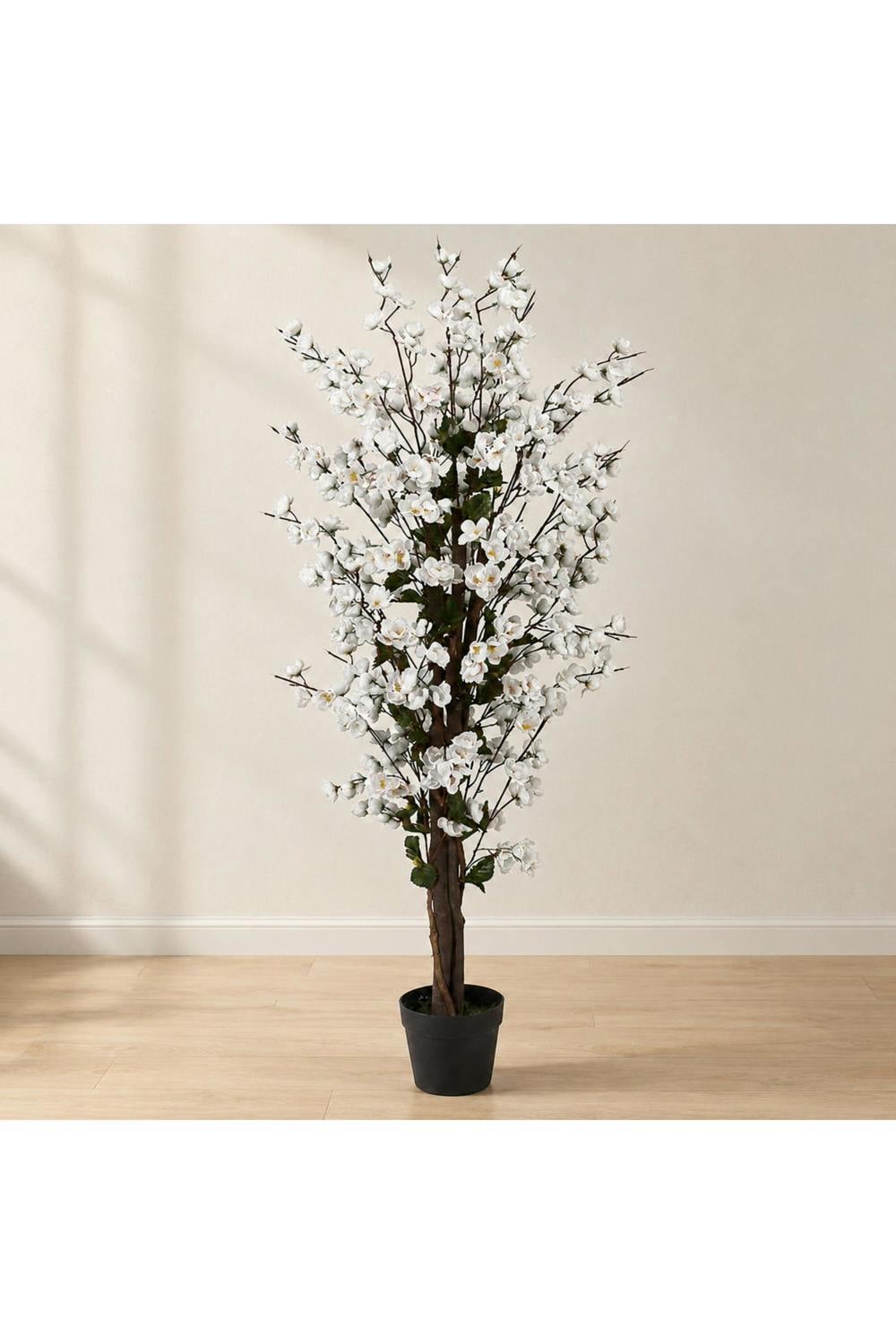 Dyzi 120cm Artificial White Blossom Tree