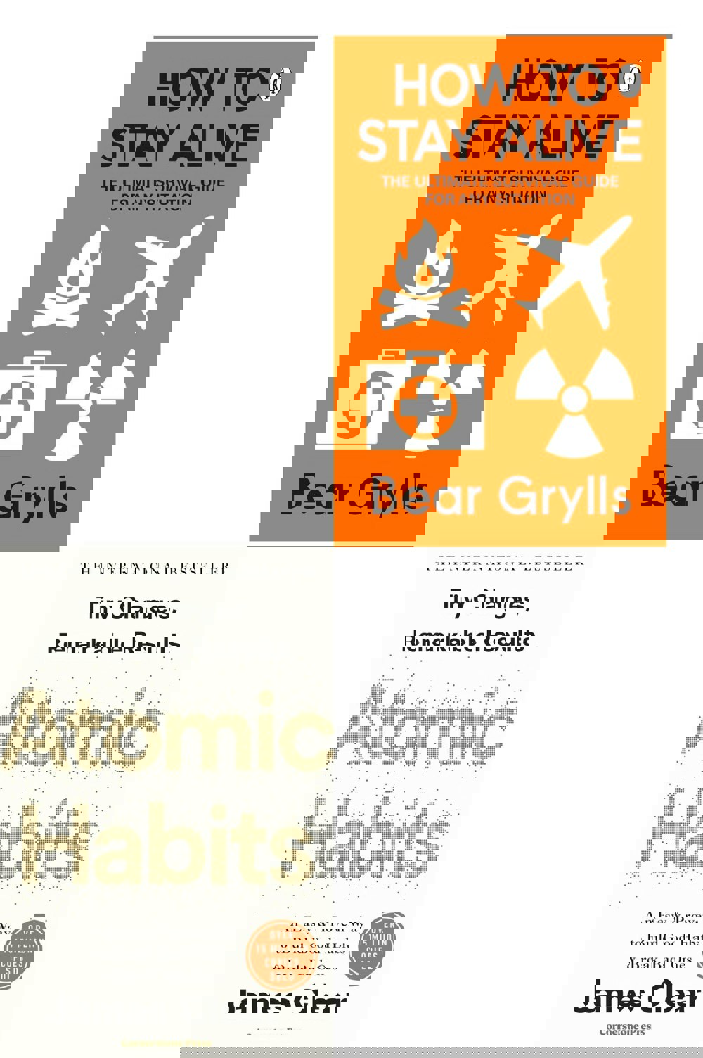How to Stay Alive, Atomic Habits 2 Books Collection Set