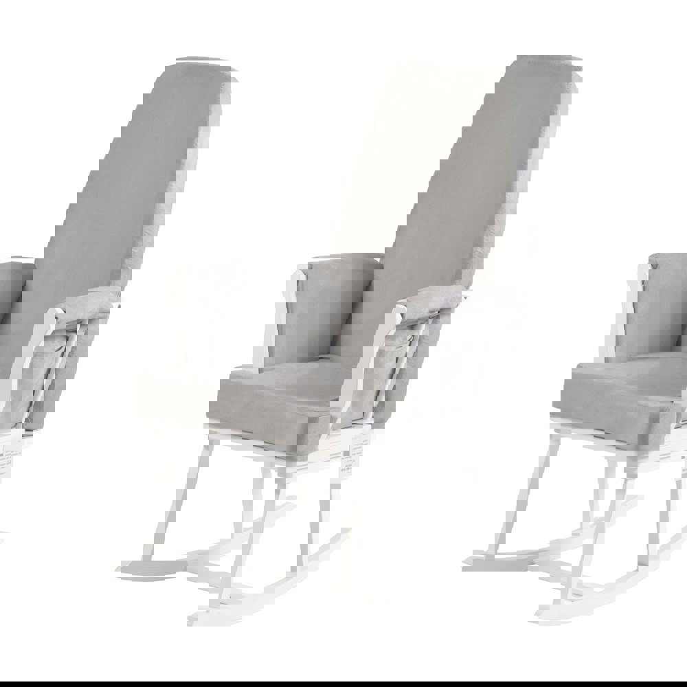 Kub Haldon Nursing Rocking Chair - White Wood and | Rackhams