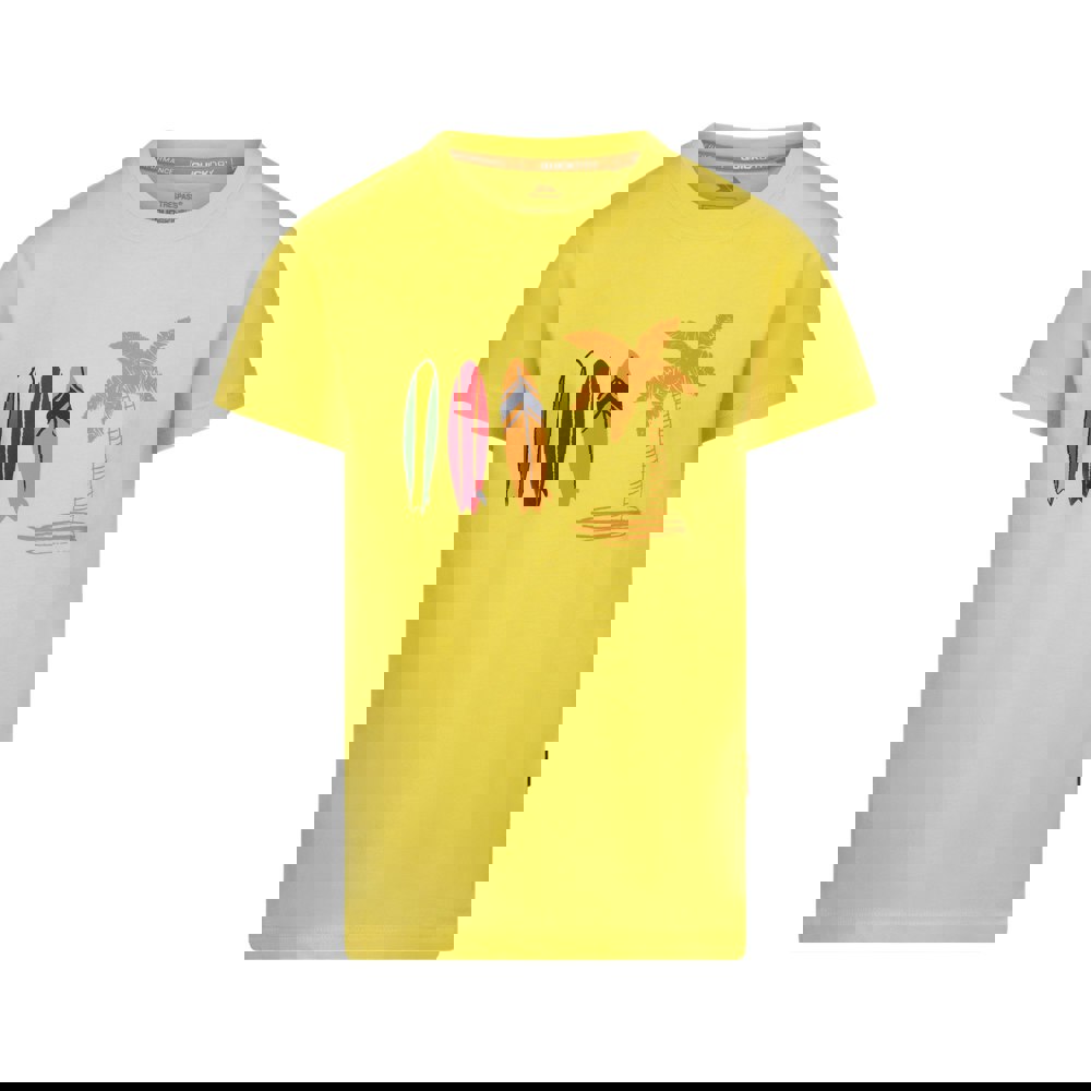 Trespass Boys Alltown T-Shirt - Yellow