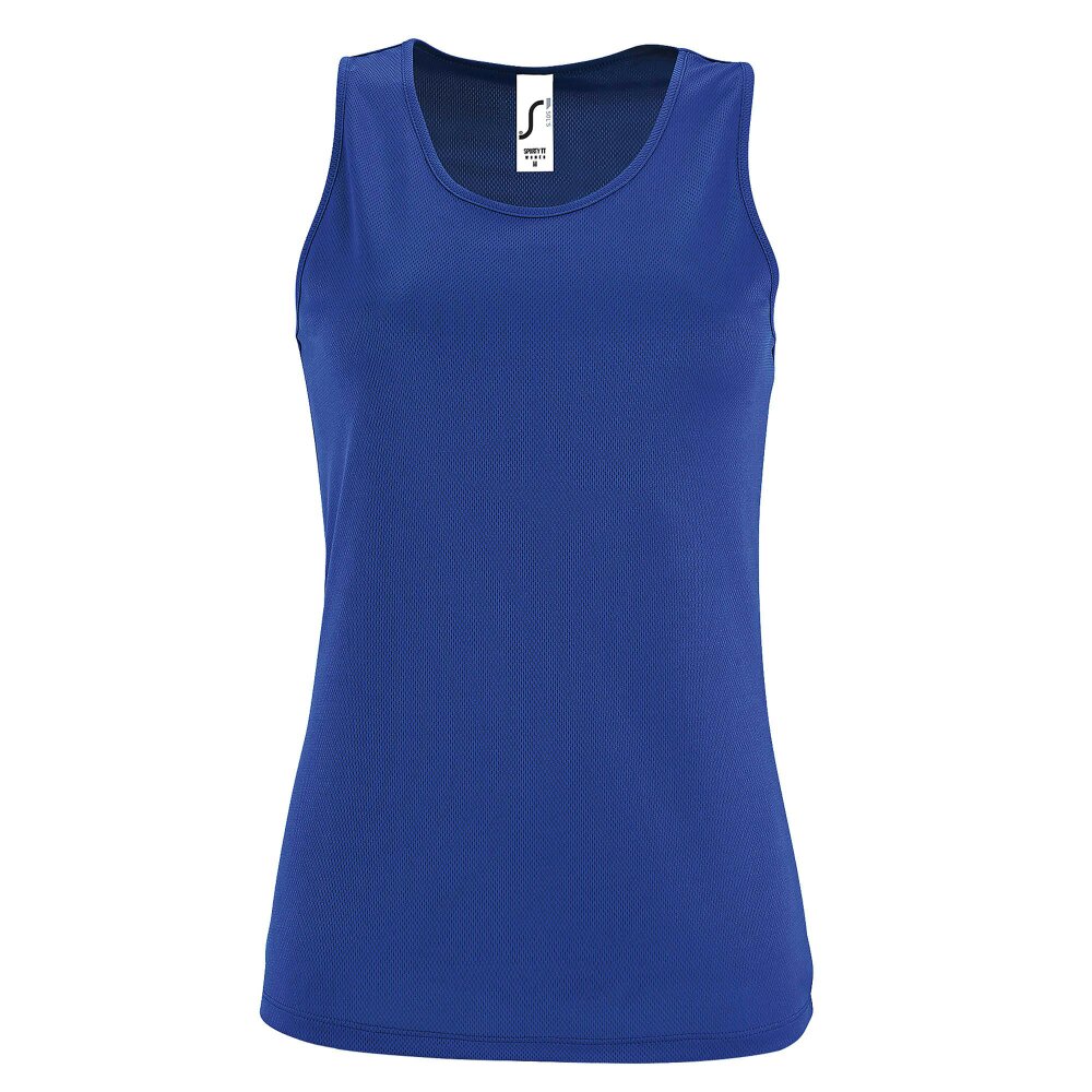 SOLS Womens/Ladies Sporty Performance Sleeveless Tank Top - Royal Blue - Royal Blue - 100% Polyester