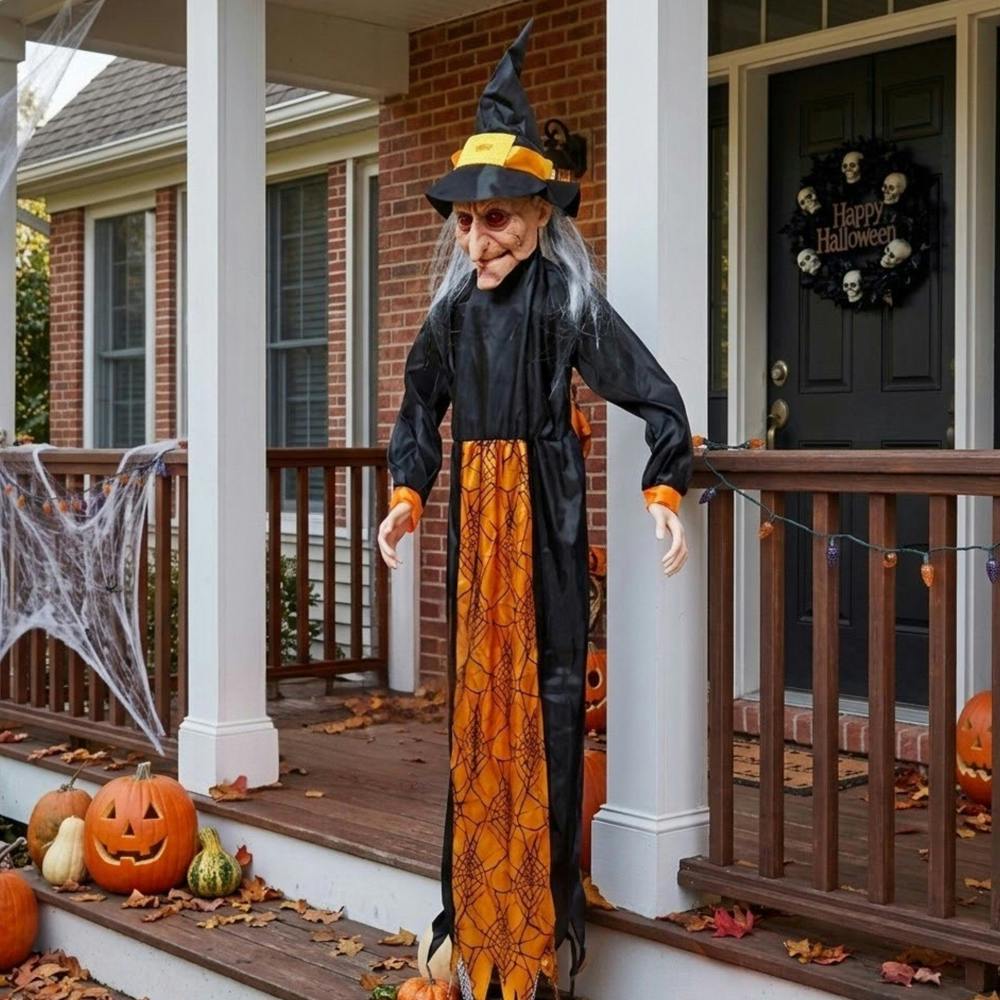 Garden Greatness 5.5FT Animated Light Up Standing Spooky Witch