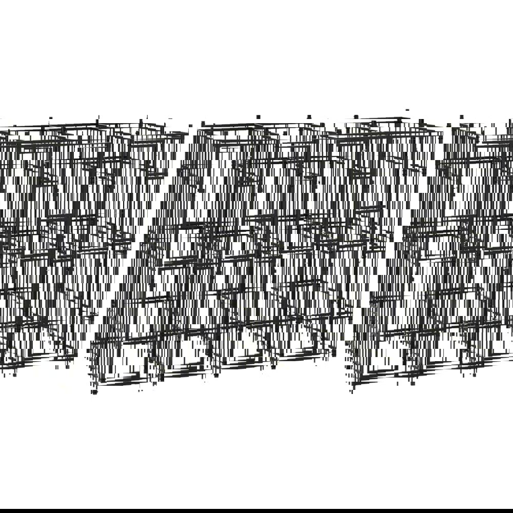 Berkfield Outdoor Dog Kennel Steel 7.37 m2