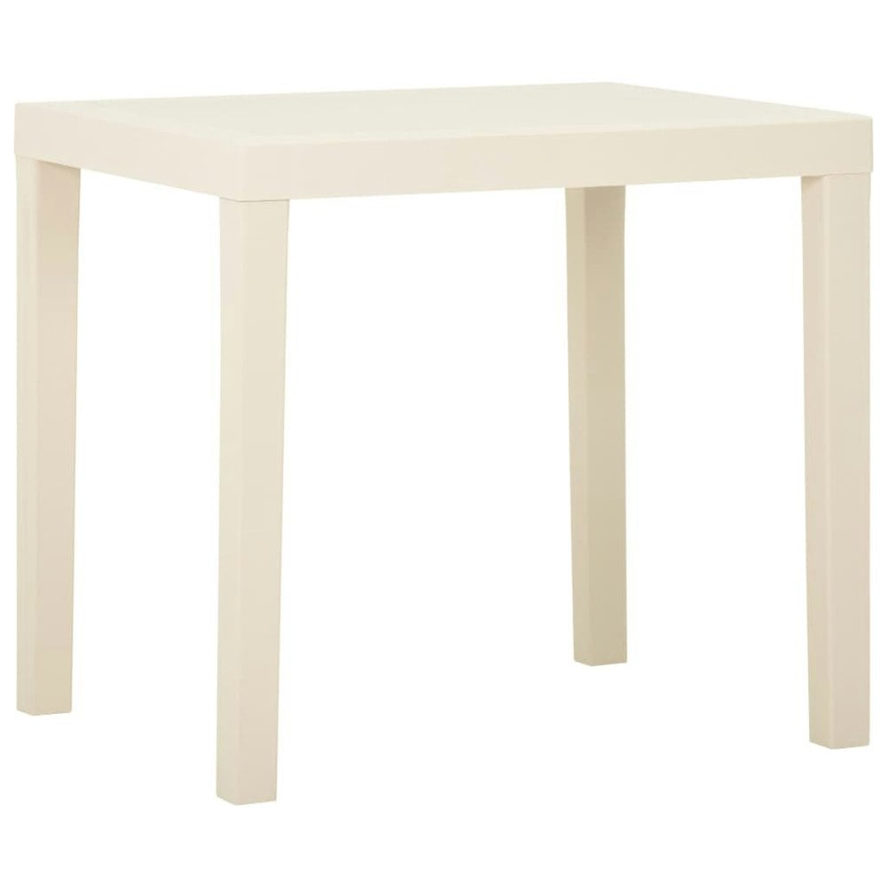 Berkfield Garden Table White 79x65x72 cm Plastic