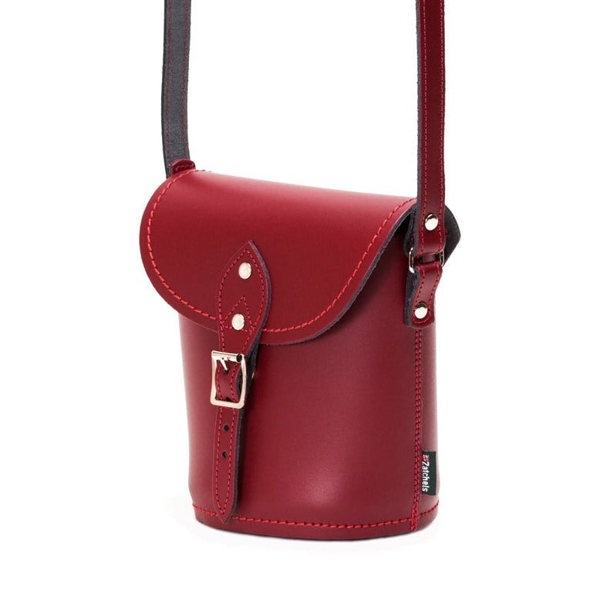 Zatchels Handmade Leather Barrel Bag - Oxblood