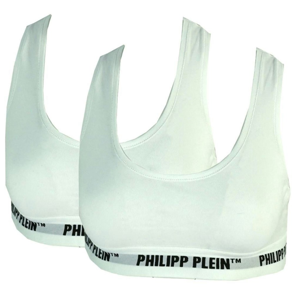 Philipp Plein Underwear Sports Bra Two Pack - White