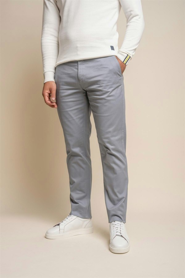 Dakota Ice Blue  Chino Front