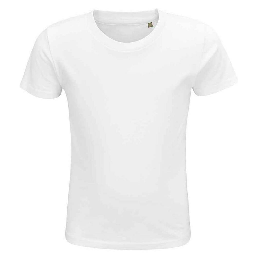 SOLS Childrens/Kids Crusader Organic T-Shirt - White - White - 100% Organic Cotton