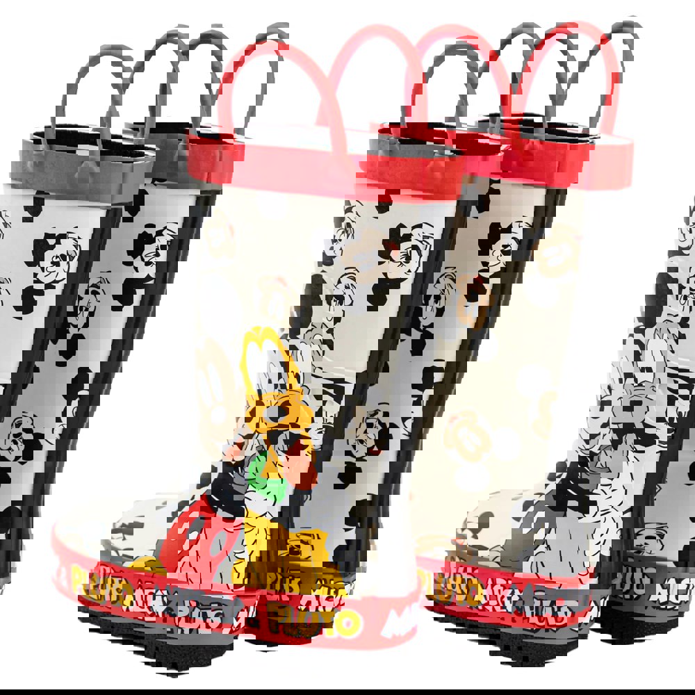 Disney Boys Mickey & Pluto Wellington Boots - Multicoloured