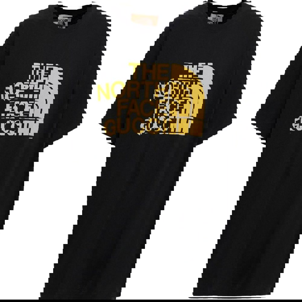 Gucci X The North Face Logo Oversized Fit Black T-Shirt XXXL