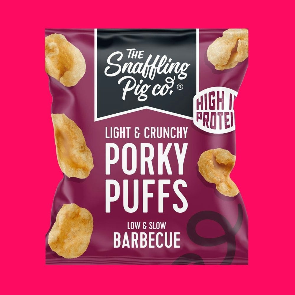 The Snaffling Pig Co Low & Slow BBQ Porky Puffs Packets