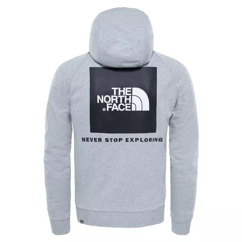 The North Face Raglan Redbox Hoodie Grey   REDUCED FROM £64.99 NOW ONLY £44.95