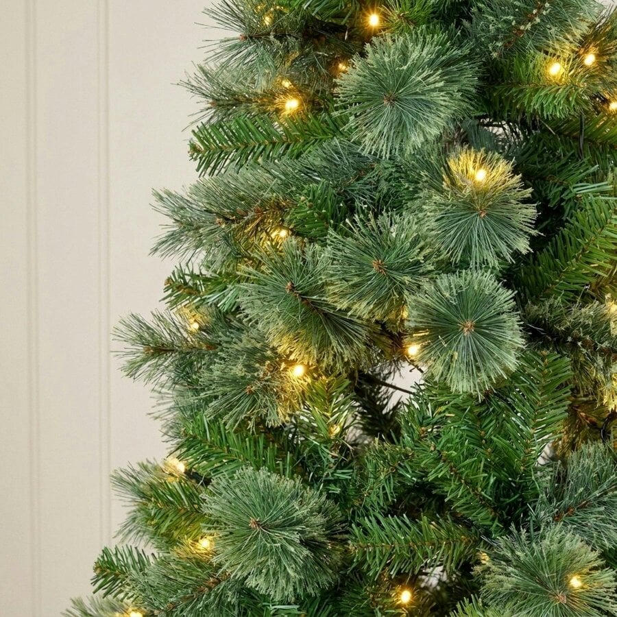 Garden Greatness 6ft Heritage Fir Beautifully Full Pre-Lit Artificial Christmas Tree