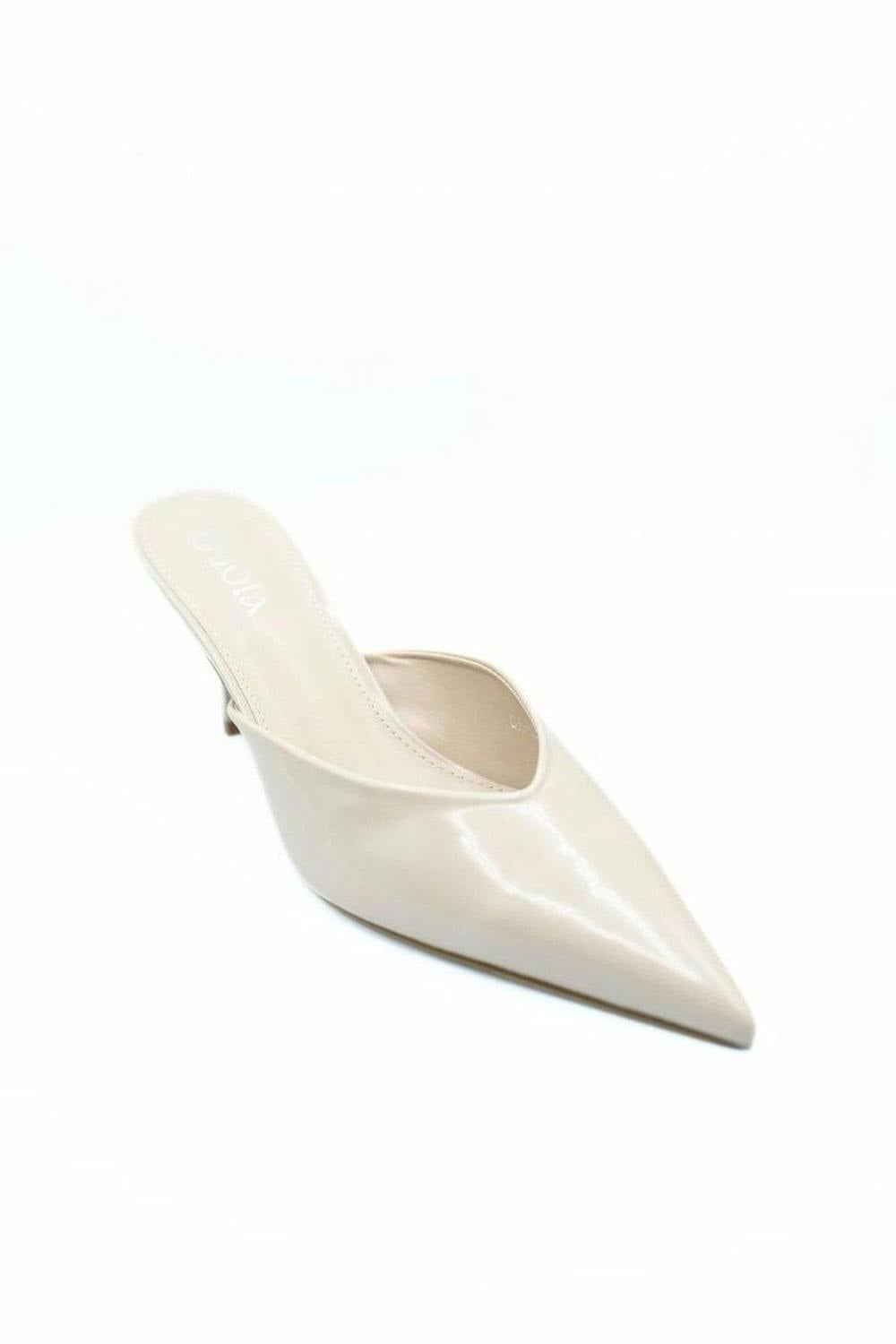 Mariana Pointed Toe Slip-on High Heels - Nude