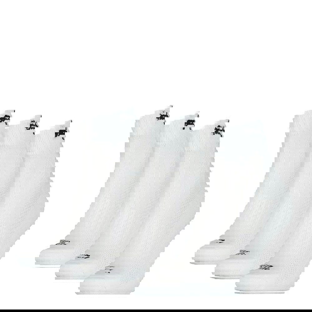 Puma Unisex Adult Cushioned Ankle Socks (Pack Of 3) - White/Black