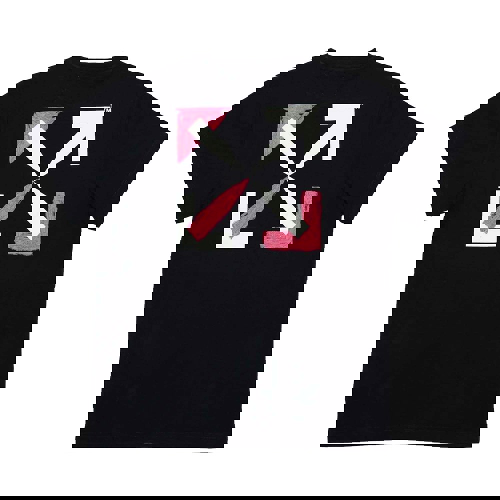 Off White Childrens/Kids Shapes T-Shirt - Black/Pink