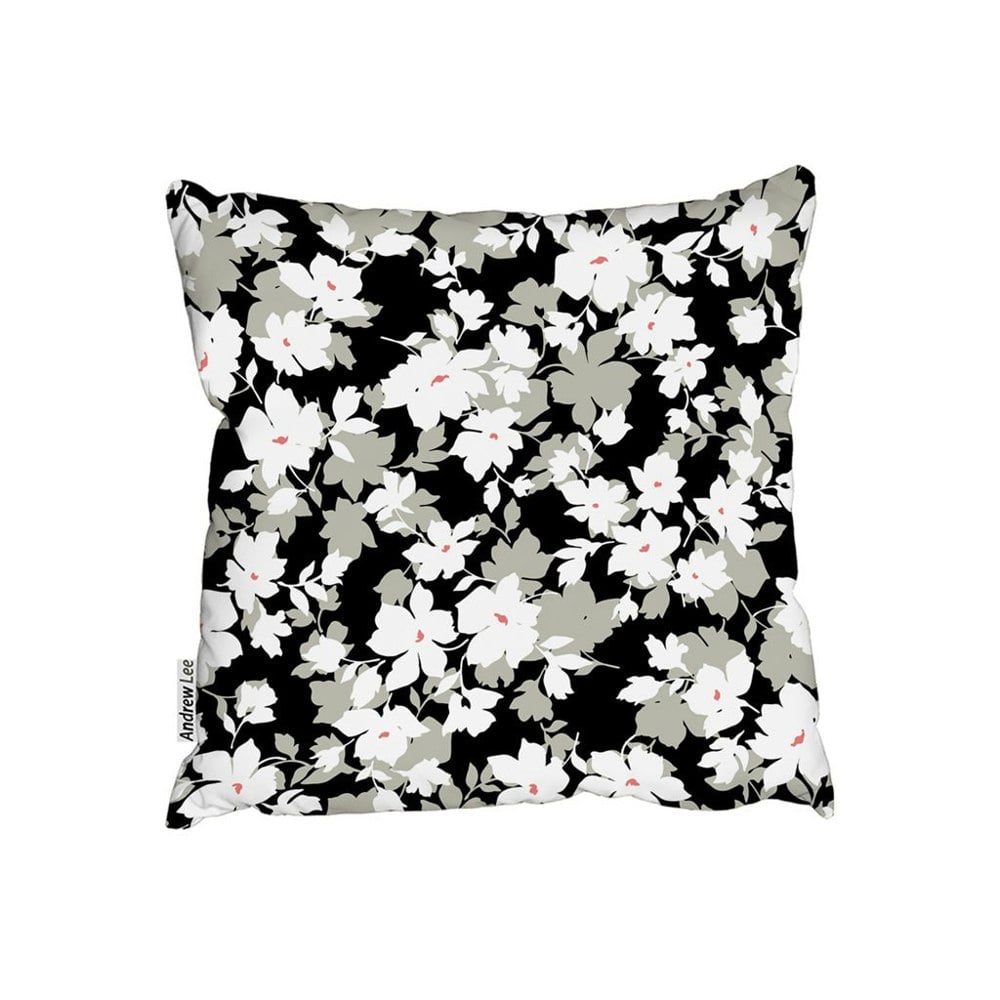 Benjamin Tate Design Purple & Grey Floral Collection (Cushion)
