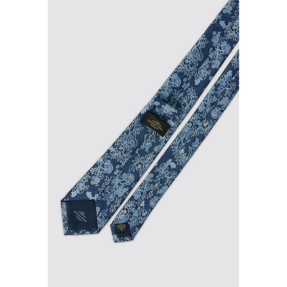 Antique Rogue Navy Autumn Fern Leaf Tie