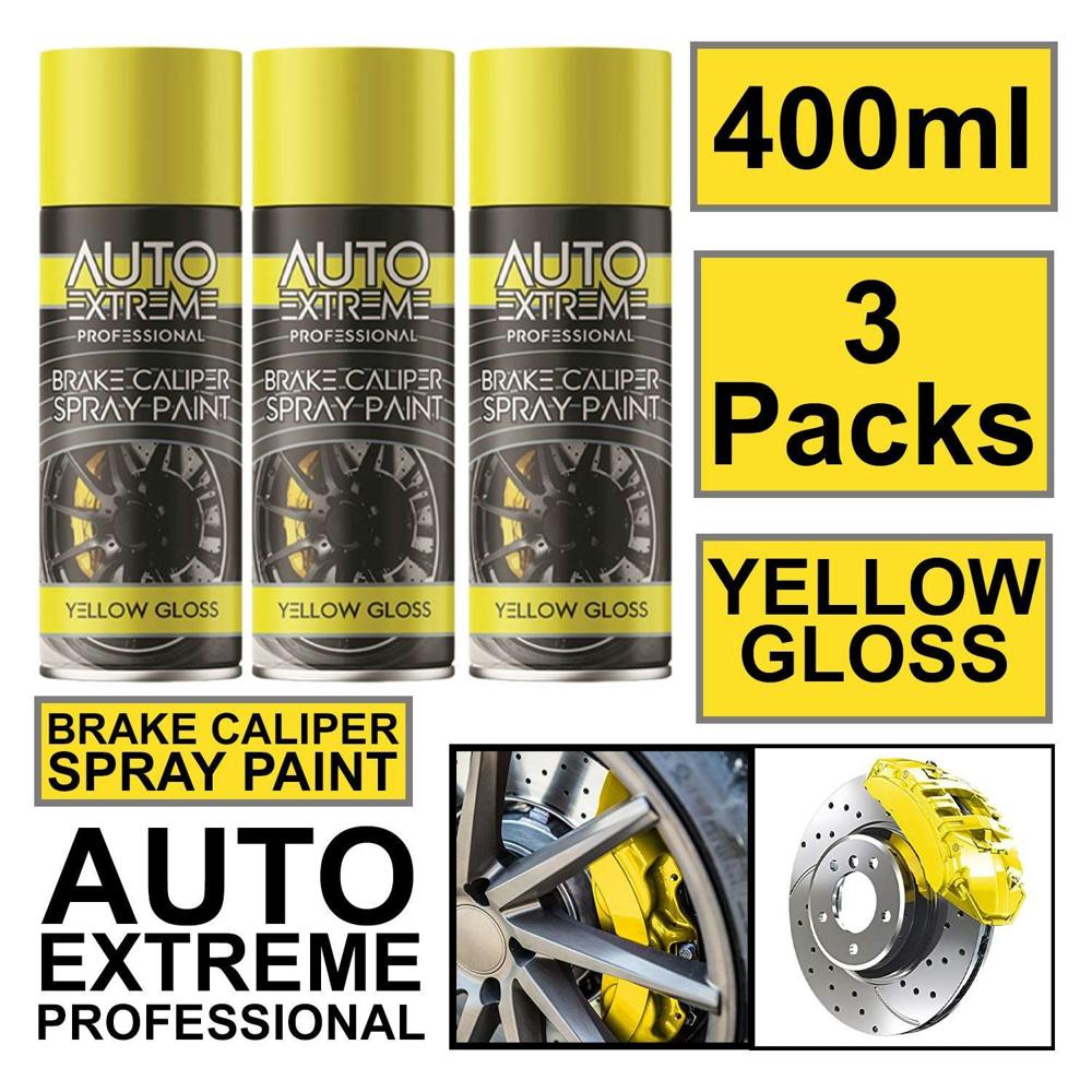 Auto Extreme 3X - Break Caliper Yellow Gloss Spray Paint 400ml