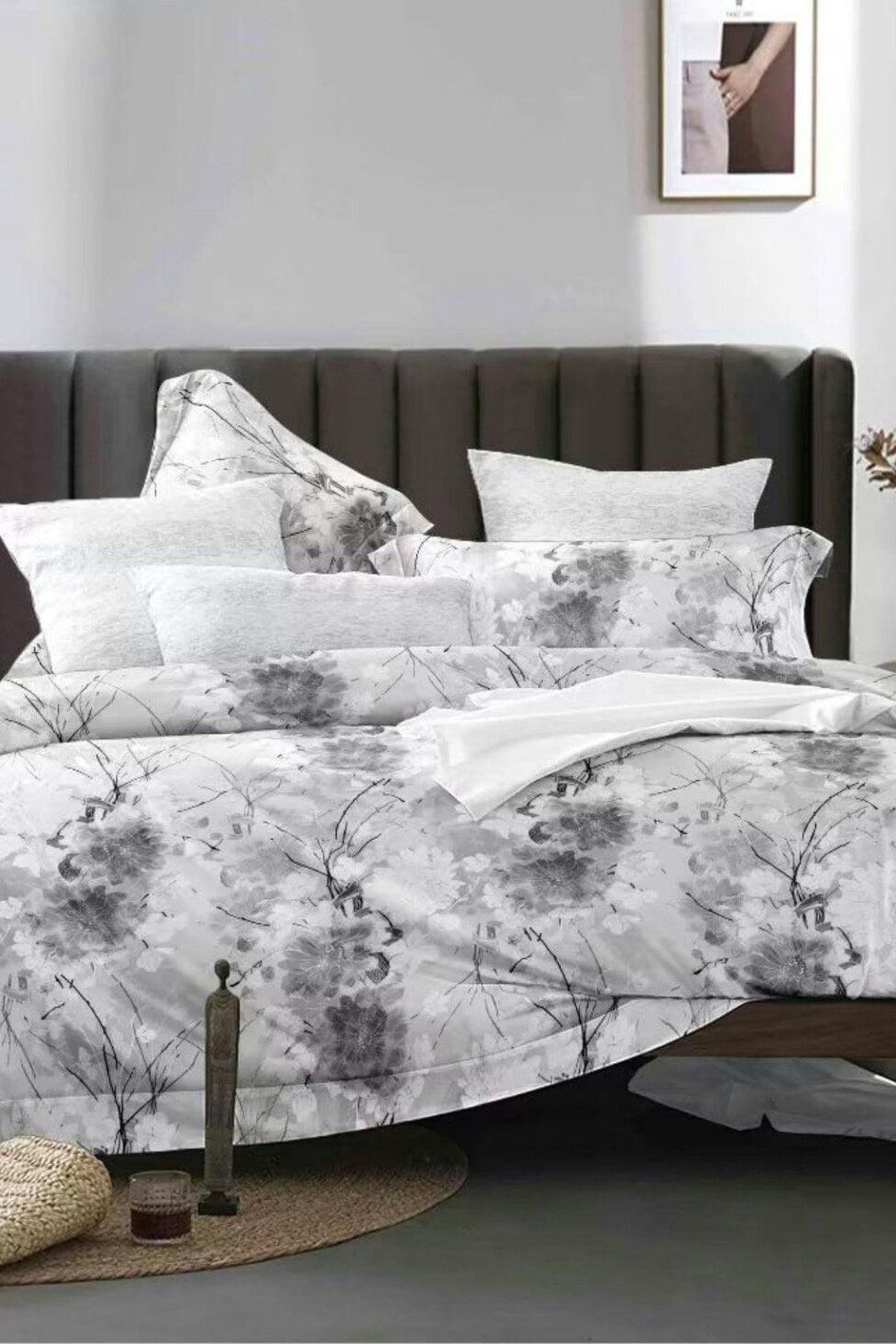 Ezysleep Grey Forest Printed Duvet Set