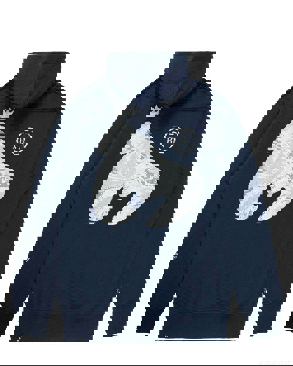 Money Camo Fill Hood Navy
