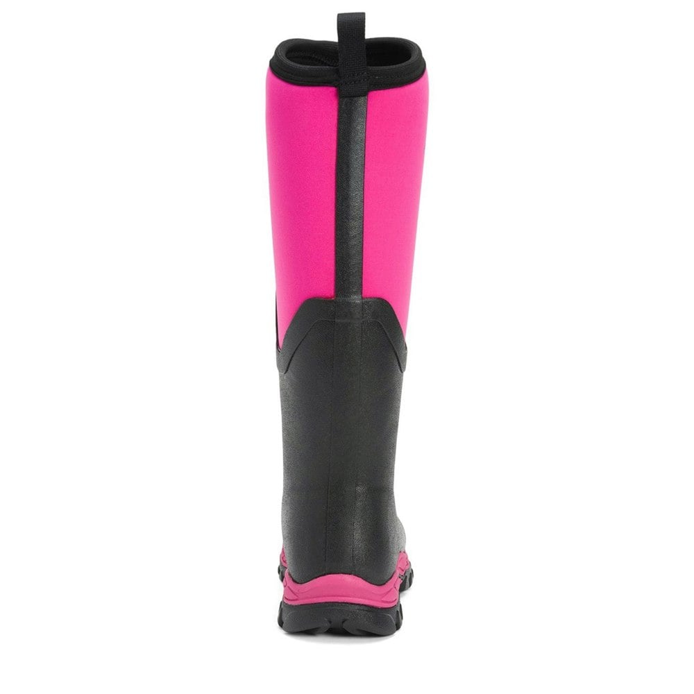 Muck Boots Womens Arctic Sport Tall Pull On Wellie Boots - Black/Pink