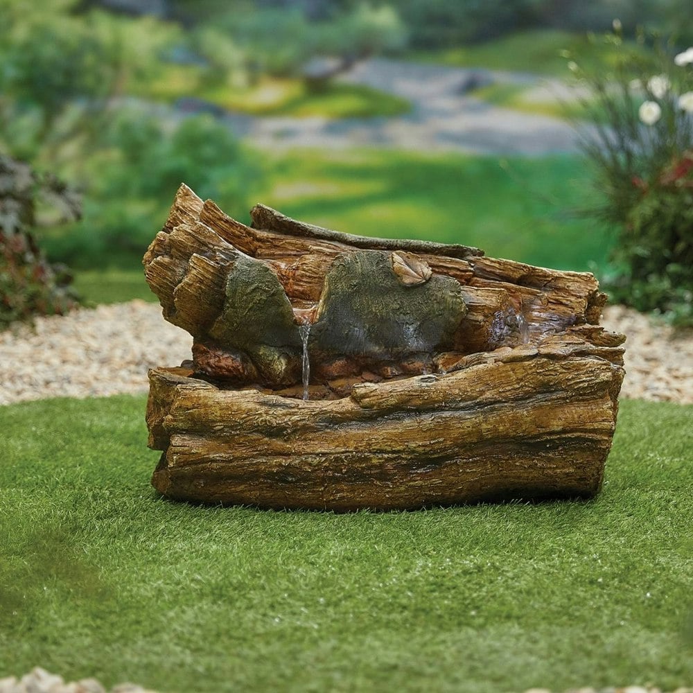 Tranquillity Water Features Balsam Pools with Lights Wood Effect Water Feature