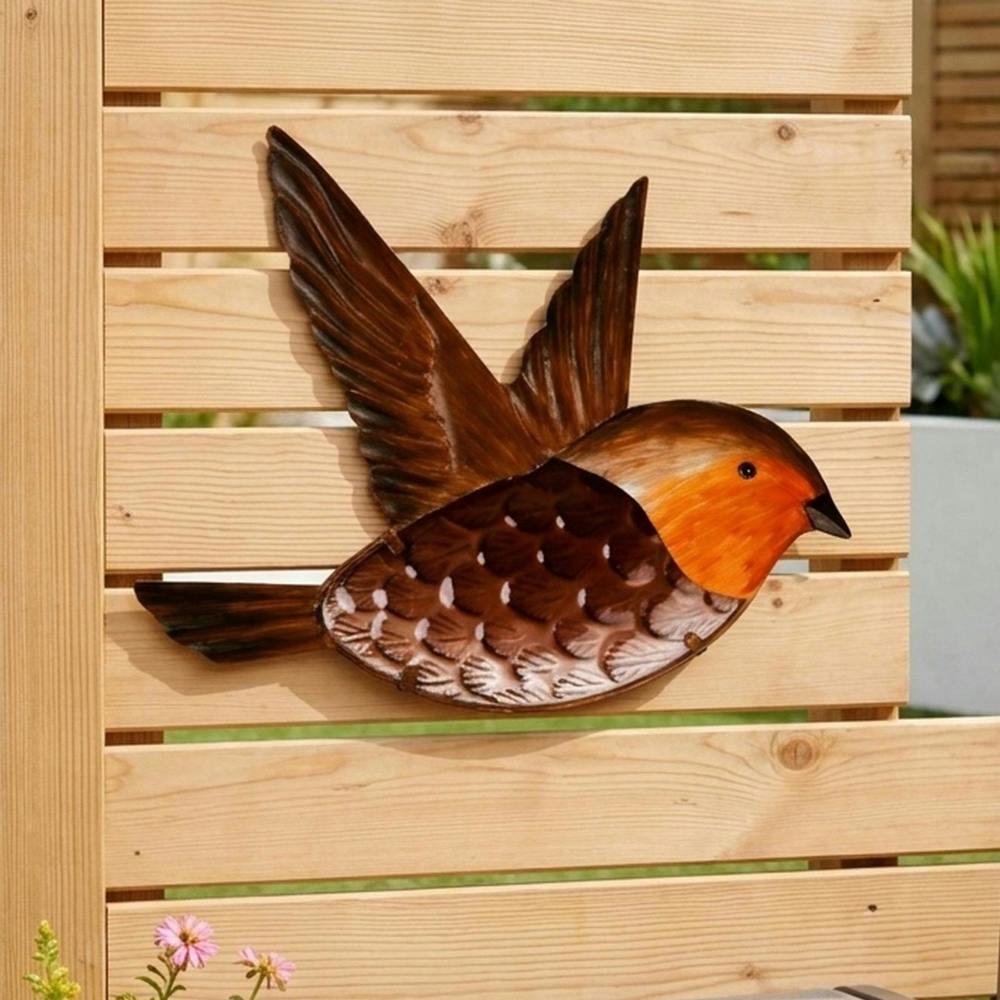 Garden Greatness Hanging Nature Robin Garden Wall Art