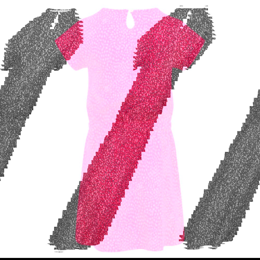 Regatta Childrens Catrinel Animal Print Casual Dress - Pink Fusion