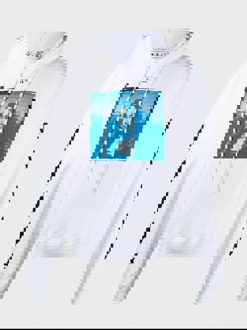 Off - White Mona Lisa Hoodie White/Black - Supplied FashionOFF WHITE