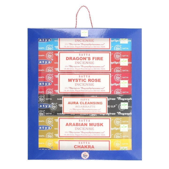 Serano 6 Packs of Assorted Fragrance Incense Sticks by Satya
