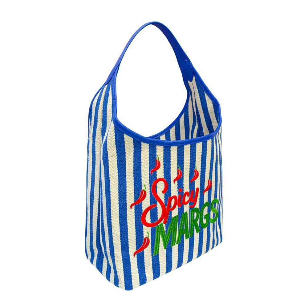 Lilly Loves Blue Spicy Margs Striped Bag