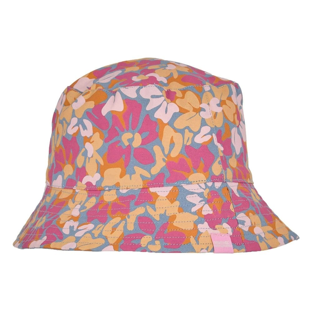 Regatta Womens/Ladies Floral Reversible Bucket Hat - Chambray Blue