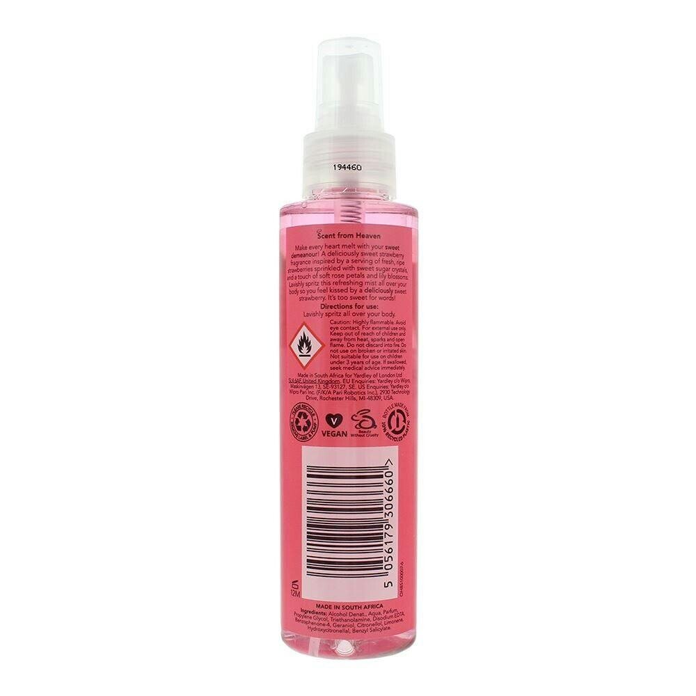 Oh So Heavenly Scentsations Strawberry Kisses 150ml Fragrance Body Mist For Her